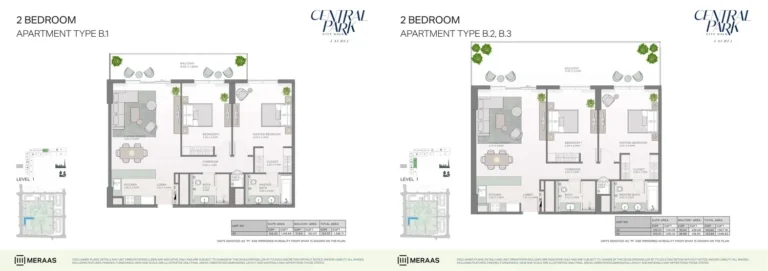 Laurel at Central Park floor plan 1-спальн.