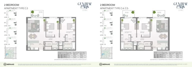 Laurel at Central Park floor plan 1-спальн.