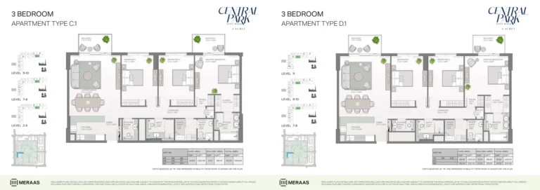Laurel at Central Park floor plan 2-спальн.
