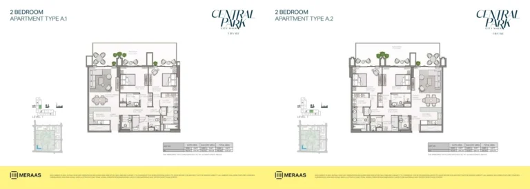Thyme at Central Park floor plan 2 BR · 1158 sqft