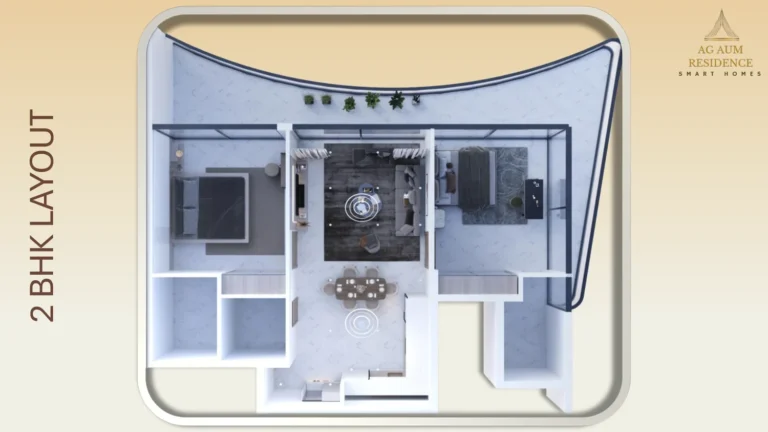 AG AUM Residence floor plan 2-спальн.
