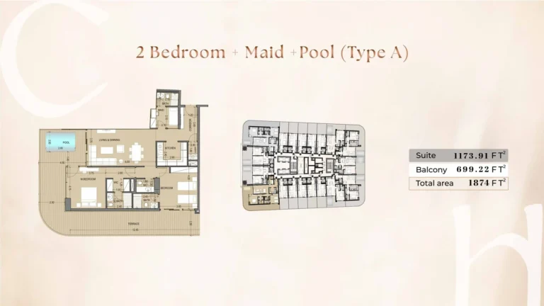Celia Homes floor plan 2-спальн. · 1874 sqft
