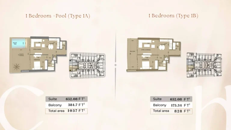 Celia Homes floor plan 1-спальн. · 1037 sqft