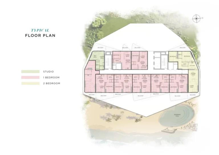 Beach Vista floor plan Studio