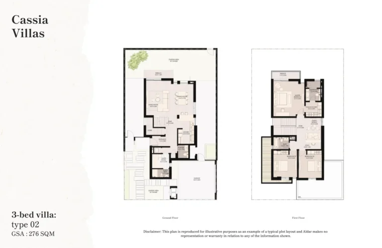 The Wilds Residences floor plan 3-спальн.