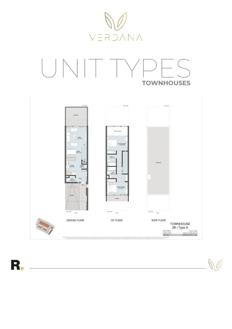 Verdana Residence 6 floor plan 2-спальн. · 1765 кв. фут
