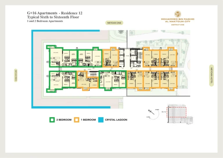 District One Residences 12 floor plan Studio