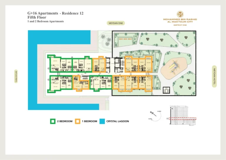 District One Residences 12 floor plan Studio