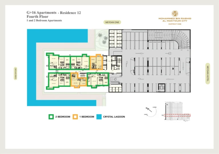 District One Residences 12 floor plan Studio