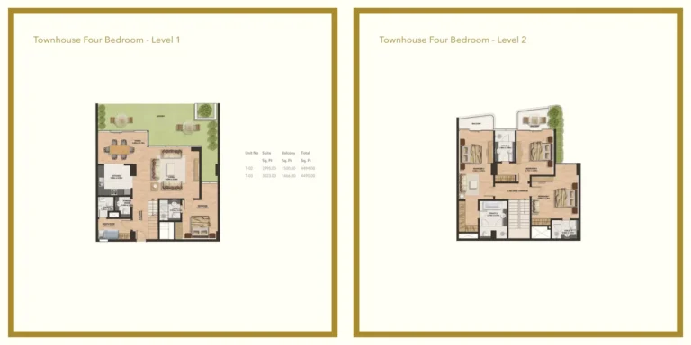 Gemini Splendor floor plan 2-спальн. · 1283 кв. фут