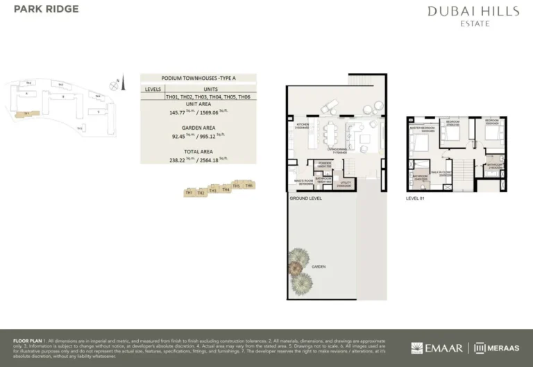 Park Ridge floor plan 3-спальн. · 2564 sqft