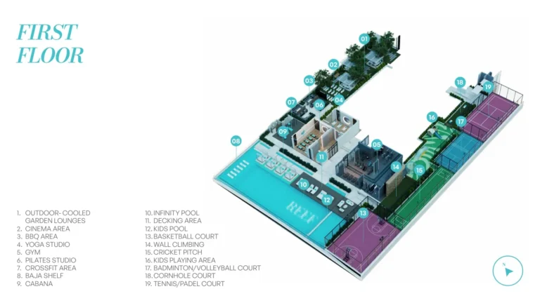 Reef 996 floor plan Студия