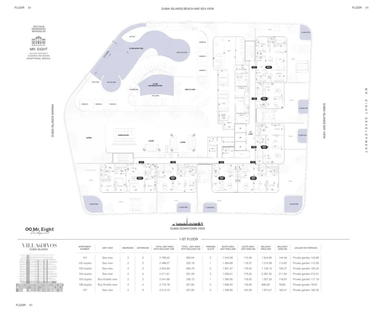 Villa Del DIVOS floor plan Studio