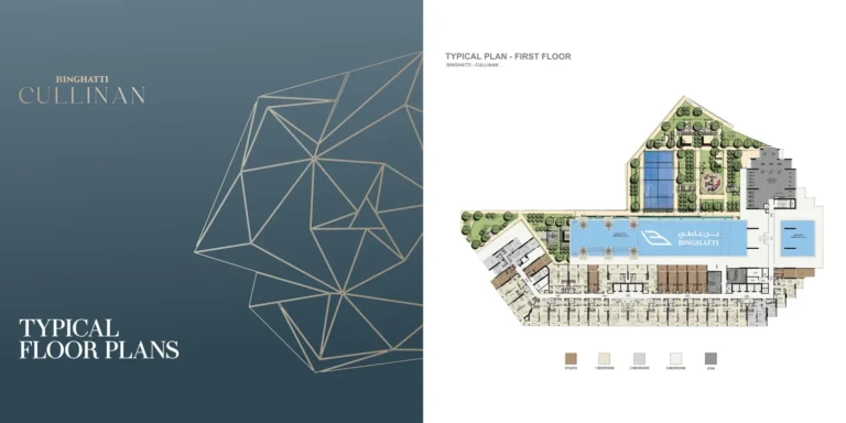 Binghatti Cullinan floor plan Studio