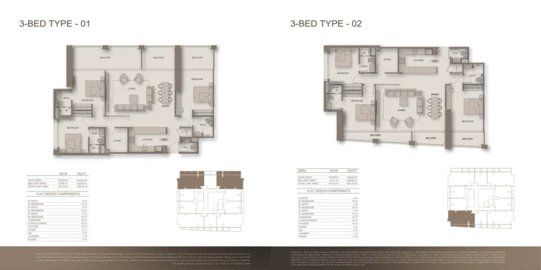 Binghatti Moonlight floor plan 3 BR · 1794 sqft