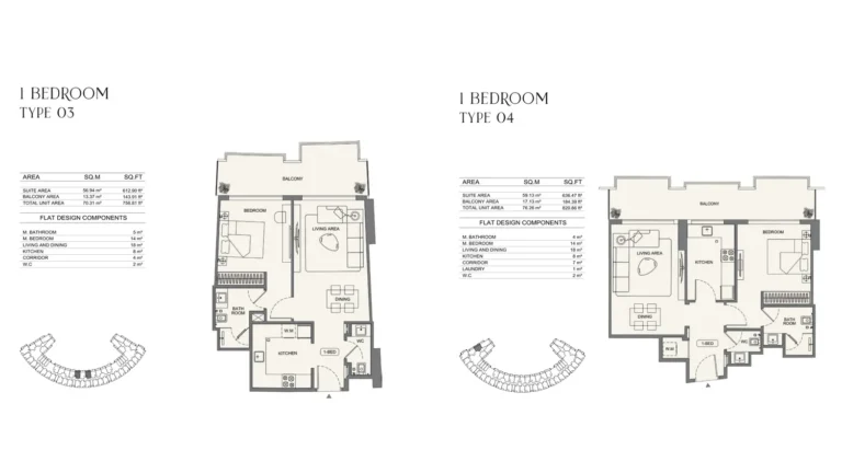 Binghatti Wraith floor plan 1 BR · 756 sqft