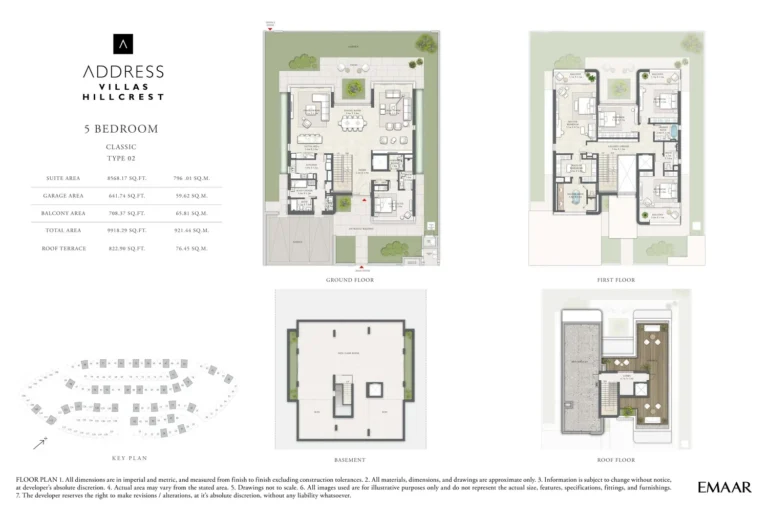 Address Hillcrest floor plan 5 BR · 9918 sqft