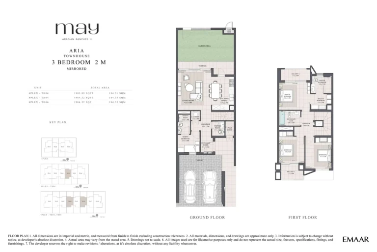 Arabian Ranches Lll — May floor plan 3-спальн. · 1983 кв. фут