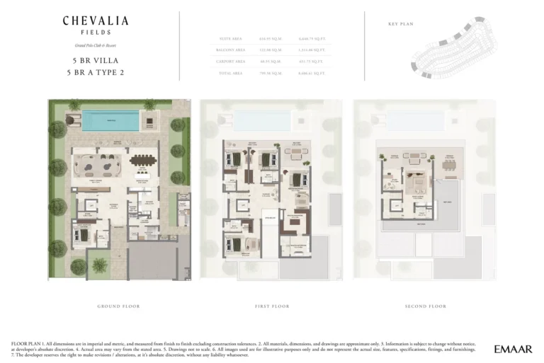 Grand Polo – Chevalia Fields floor plan 5 BR · 8606 sqft