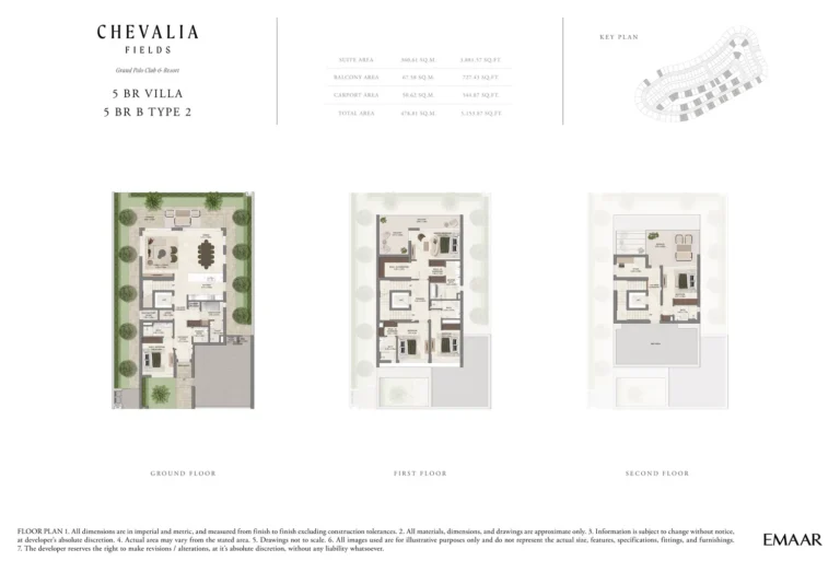 Grand Polo – Chevalia Fields floor plan 5 BR · 5153 sqft