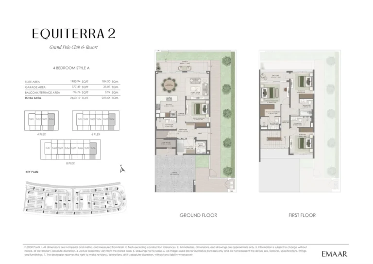 Grand Polo – Equiterra 2 floor plan 4 BR · 2460 sqft