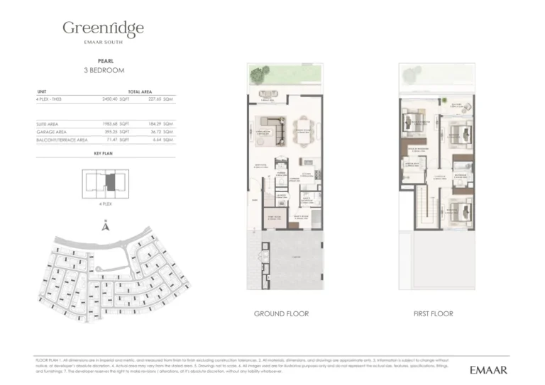 Greenridge floor plan 3 BR · 2450 sqft
