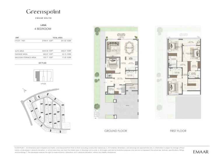 Greenspoint floor plan 4 BR · 2708 sqft