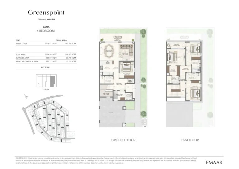 Greenspoint floor plan 4 BR · 2708 sqft