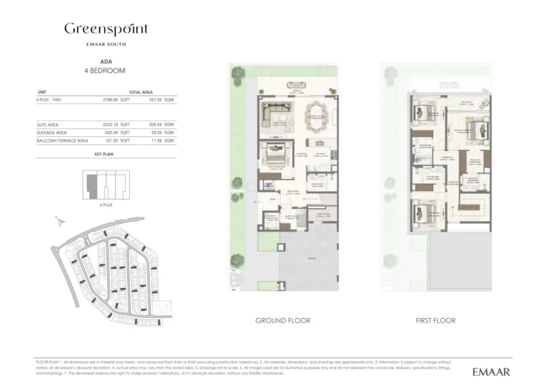 Greenspoint floor plan 4 BR · 2766 sqft