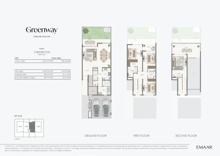 Greenway floor plan 3 BR · 3071 sqft