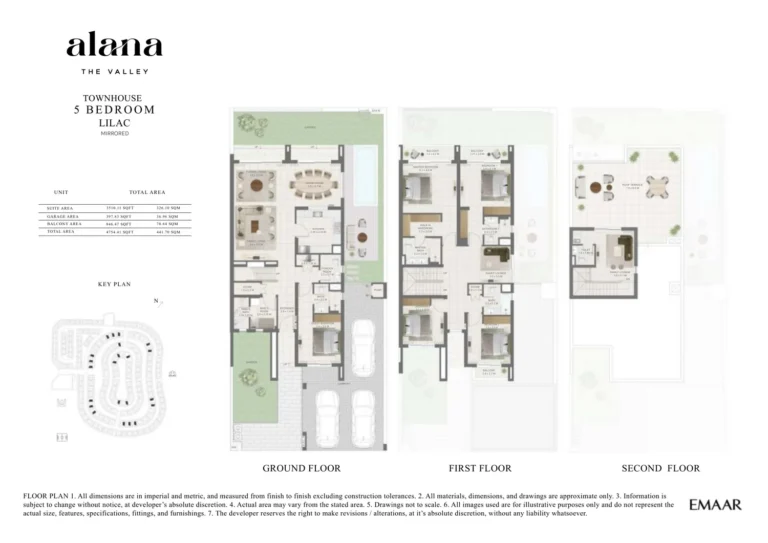 The Valley — Alana floor plan 5-спальн. · 4754 sqft
