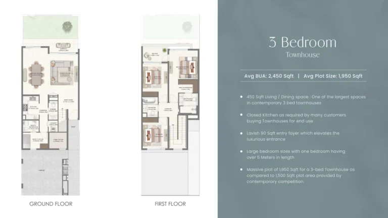 The Valley – Alva floor plan 3 BR · 2450 sqft