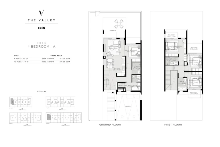 The Valley — Eden floor plan 4-спальн. · 2336 sqft