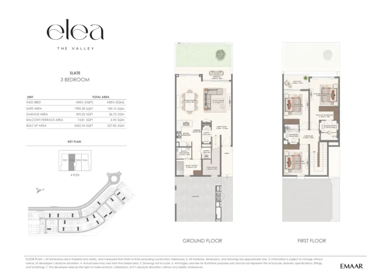 The Valley — Elea floor plan 3-спальн. · 1982 sqft