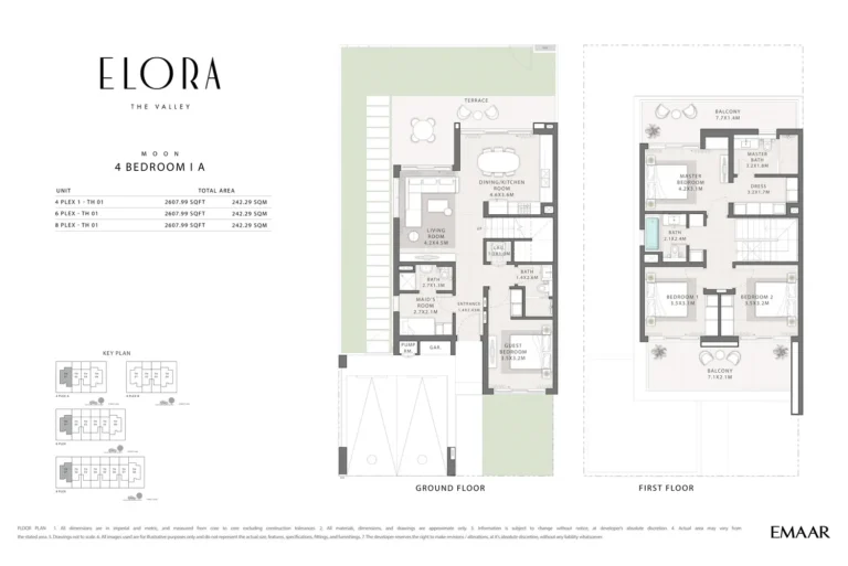 The Valley — Elora floor plan 4-спальн. · 2607 sqft