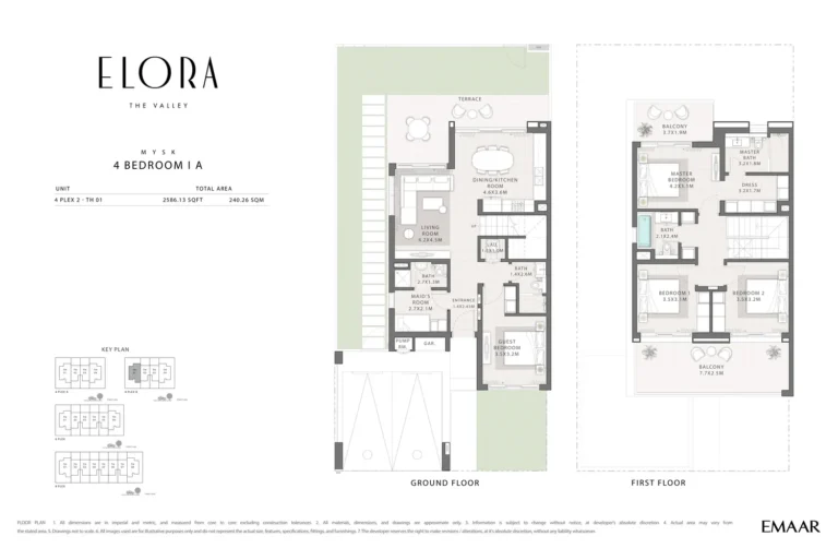 The Valley — Elora floor plan 4-спальн. · 2586 sqft