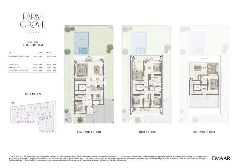 The Valley – Farm Grove floor plan 4 BR · 5580 sqft