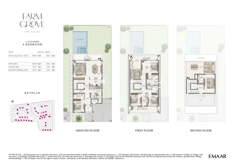The Valley – Farm Grove floor plan 4 BR · 5580 sqft