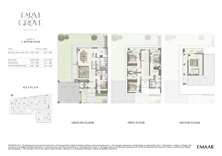 The Valley – Farm Grove floor plan 4 BR · 3750 sqft