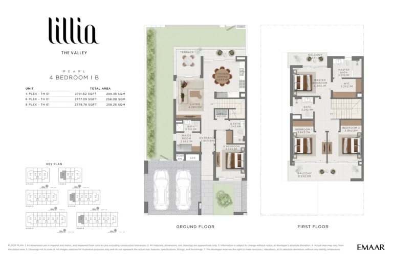 The Valley – Lillia floor plan 4 BR · 2791 sqft