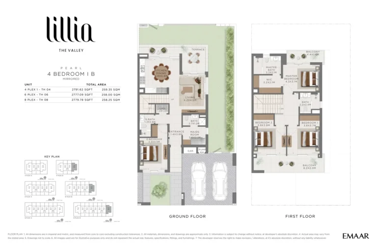 The Valley – Lillia floor plan 4 BR · 2791 sqft