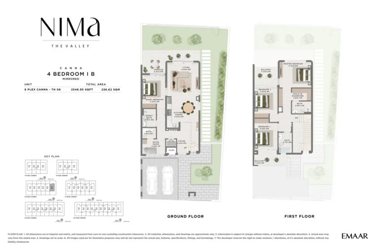 The Valley – Nima floor plan 4 BR · 2546 sqft