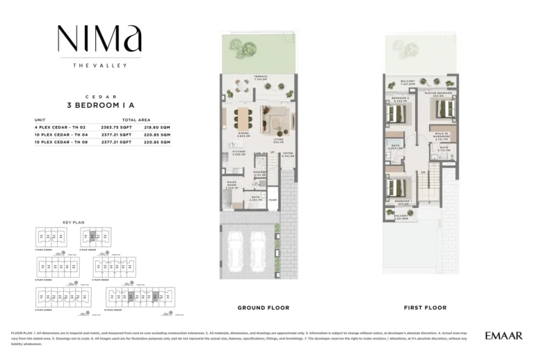 The Valley – Nima floor plan 3 BR · 2363 sqft