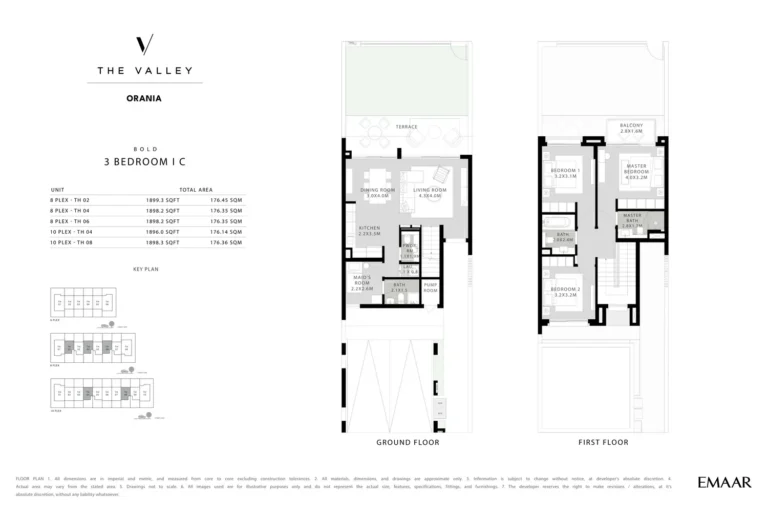 ORANIA AT THE VALLEY floor plan 3 BR · 1899 sqft