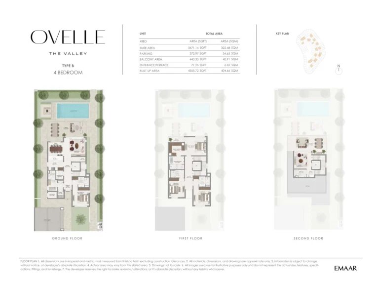 The Valley – Ovelle floor plan 4 BR · 3471 sqft