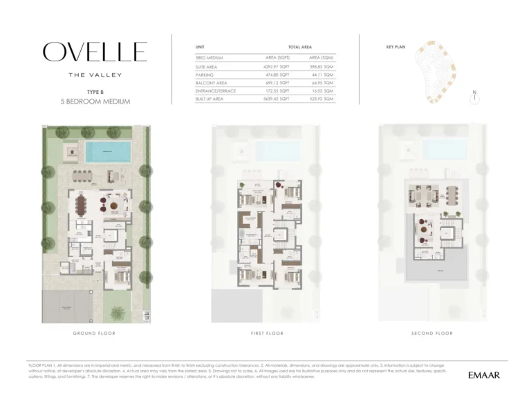 The Valley – Ovelle floor plan 5 BR · 4292 sqft