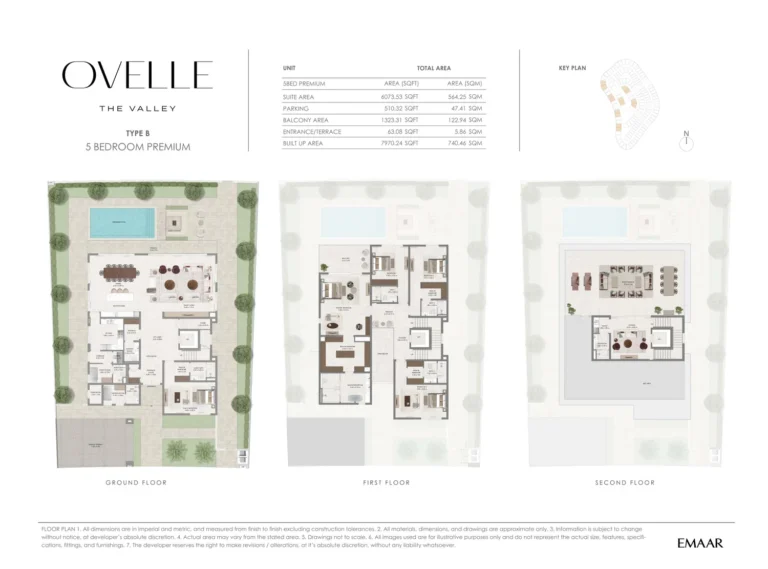 The Valley – Ovelle floor plan 5 BR · 6073 sqft