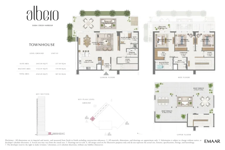 Albero floor plan 3 BR · 4165 sqft
