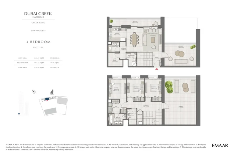 Creek Edge floor plan 3 BR · 2720 sqft