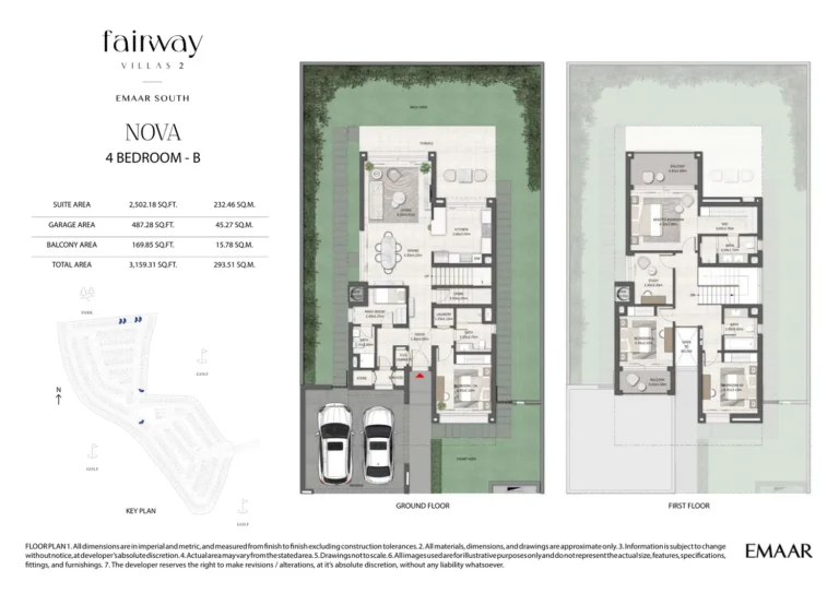 Fairway Villas 2 floor plan 4-спальн. · 3159 кв. фут
